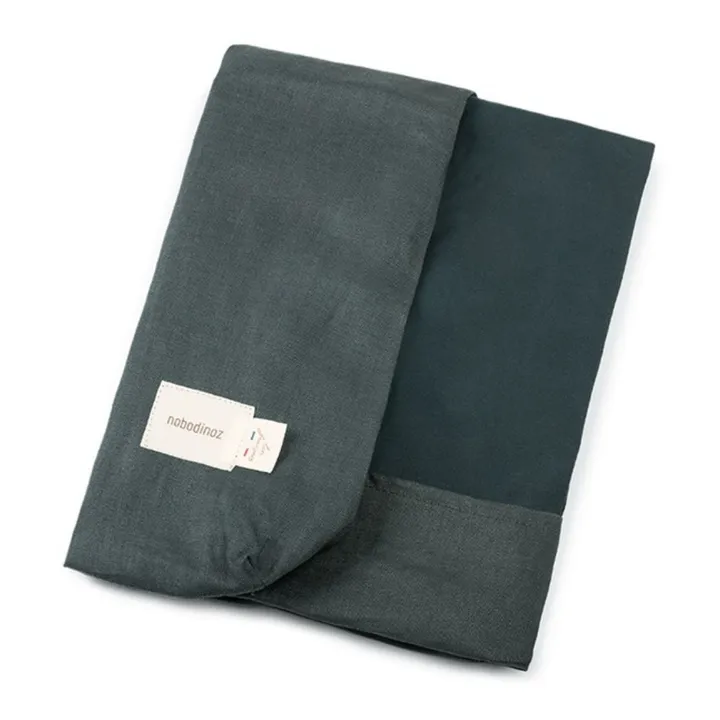 Nobodinoz Housse de matelas à langer - Lin Français | Bleu