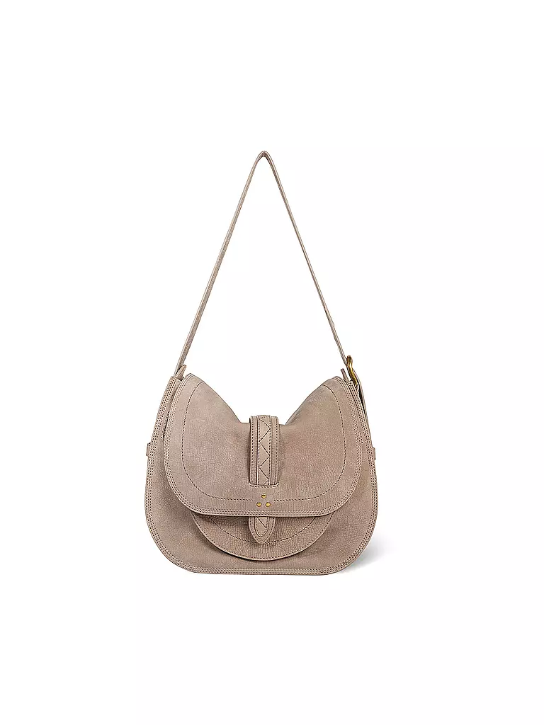 JEROME DREYFUSS Ledertasche - Hobo MARIO  hellgrau
