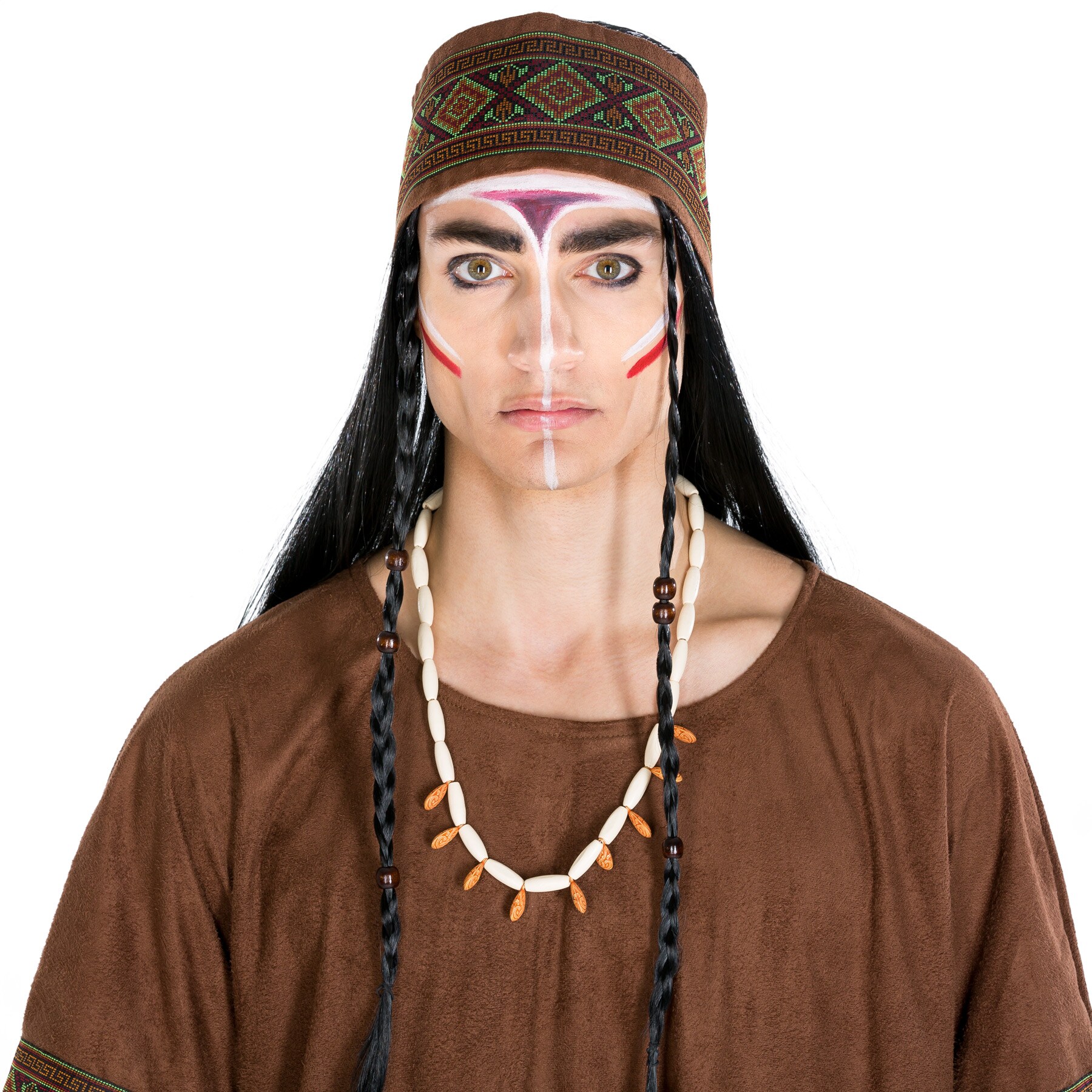 tectake® Herrenkostüm Indianer wilder Hengst Henry