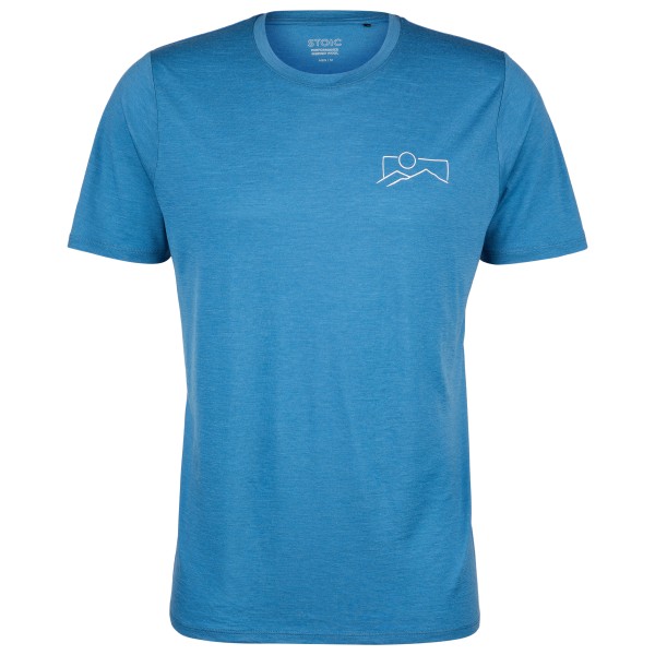 Stoic - Merino155 LaholmSt. Print T-Shirt Mountain - Haut en mérinos