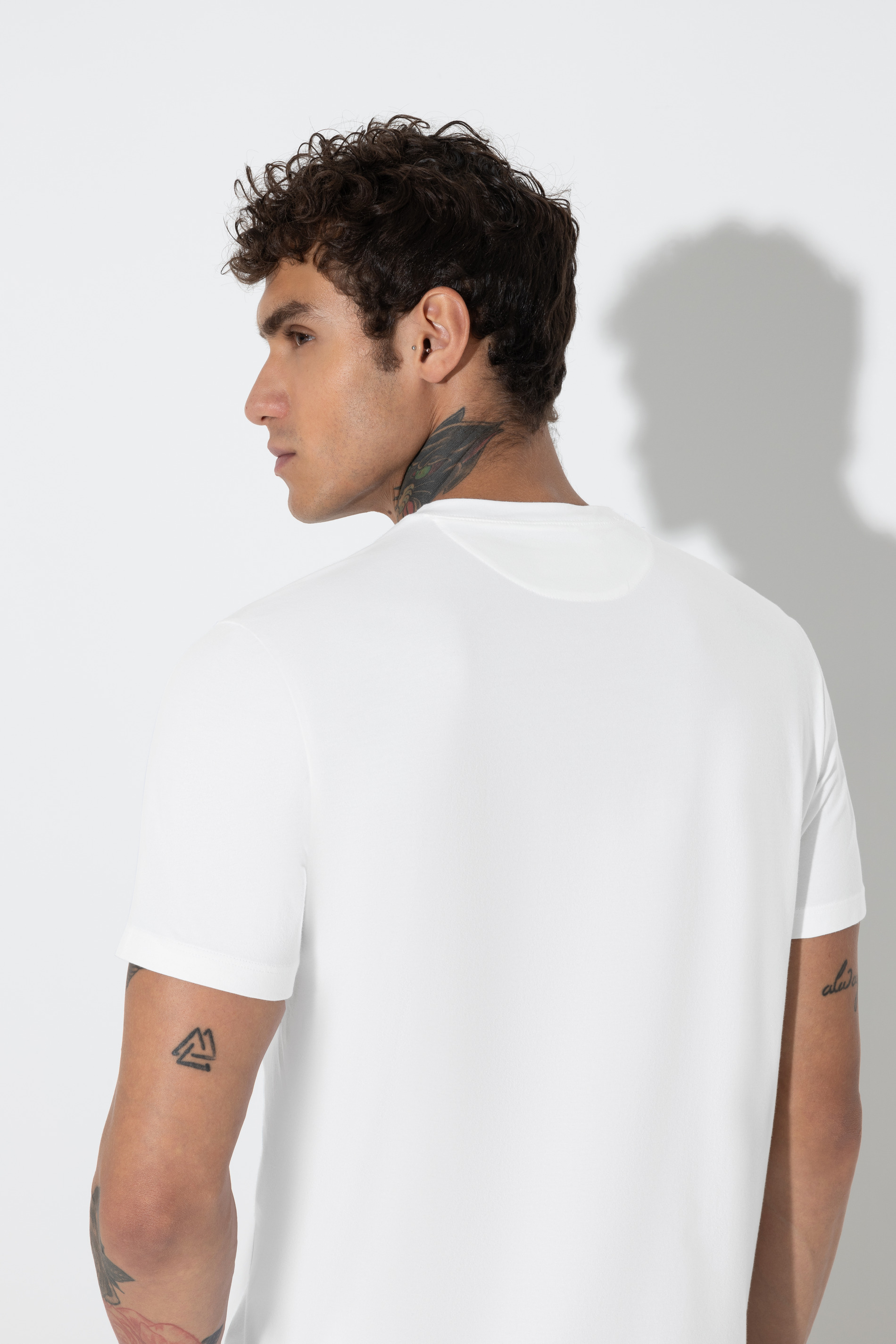 Crew Neck Shirt<br>Serie Cotone Stretch