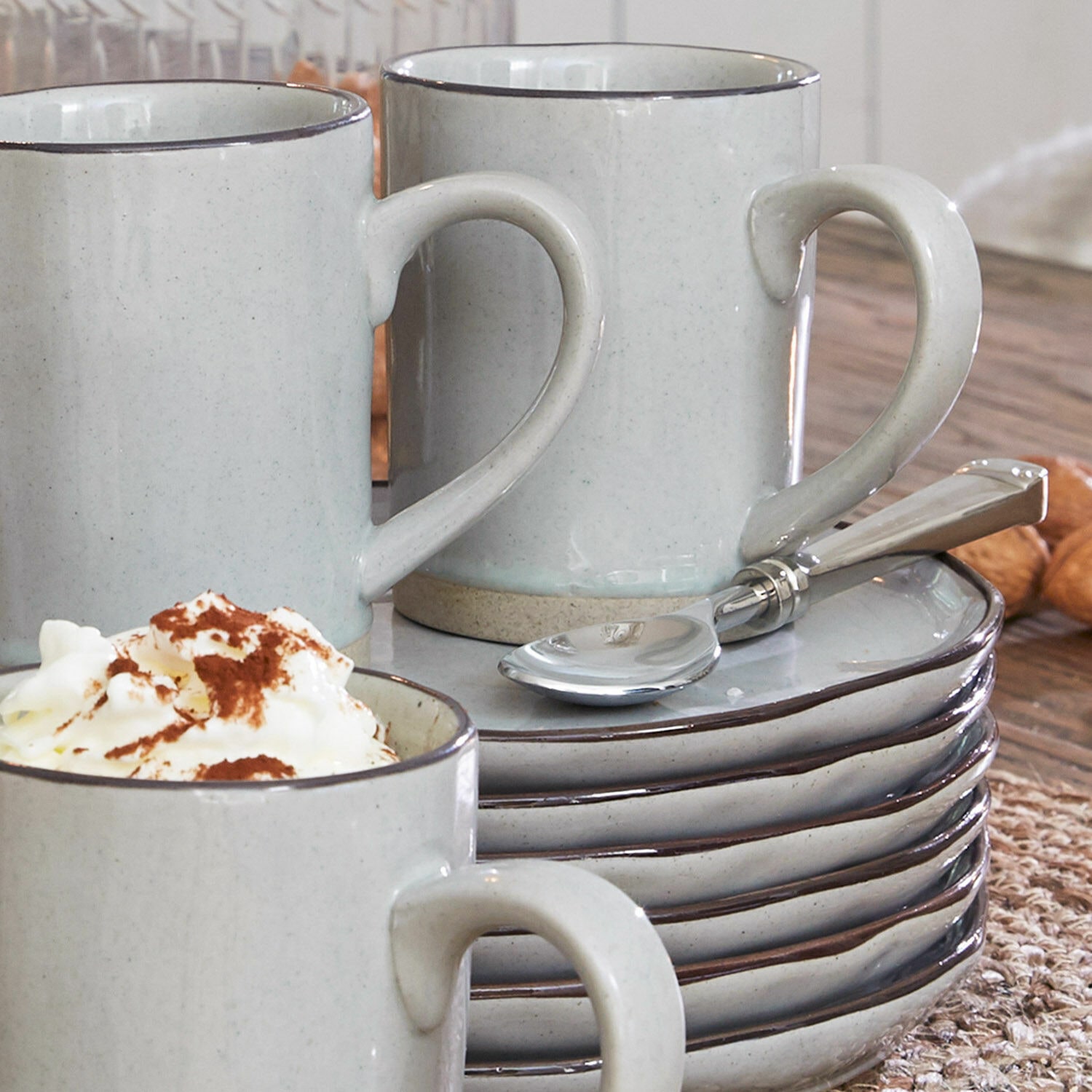 Tasse 6er Set Biarré grau