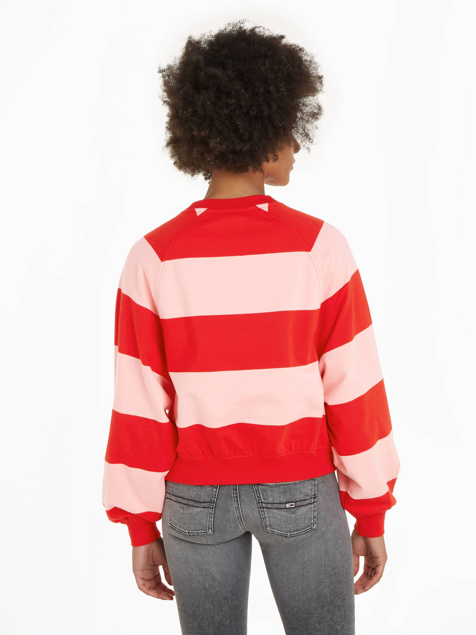 Tommy Jeans| Damen Sweatshirt TJW RLX LETTERMAN STRIPE CREW