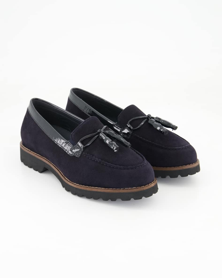 Sioux Meredith-730-H Slipper in Blau