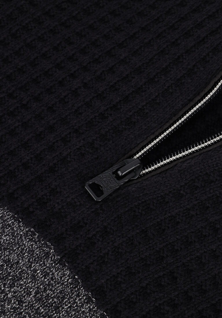 VANGUARD zwarte vanguard trui half zip collar cotton grindle