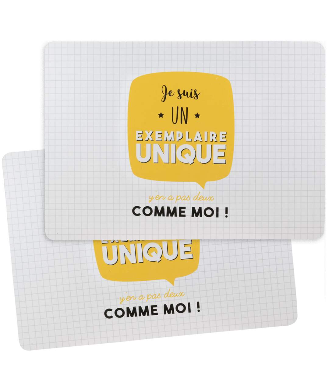 Lot de 2 sets de table JE SUIS Vert