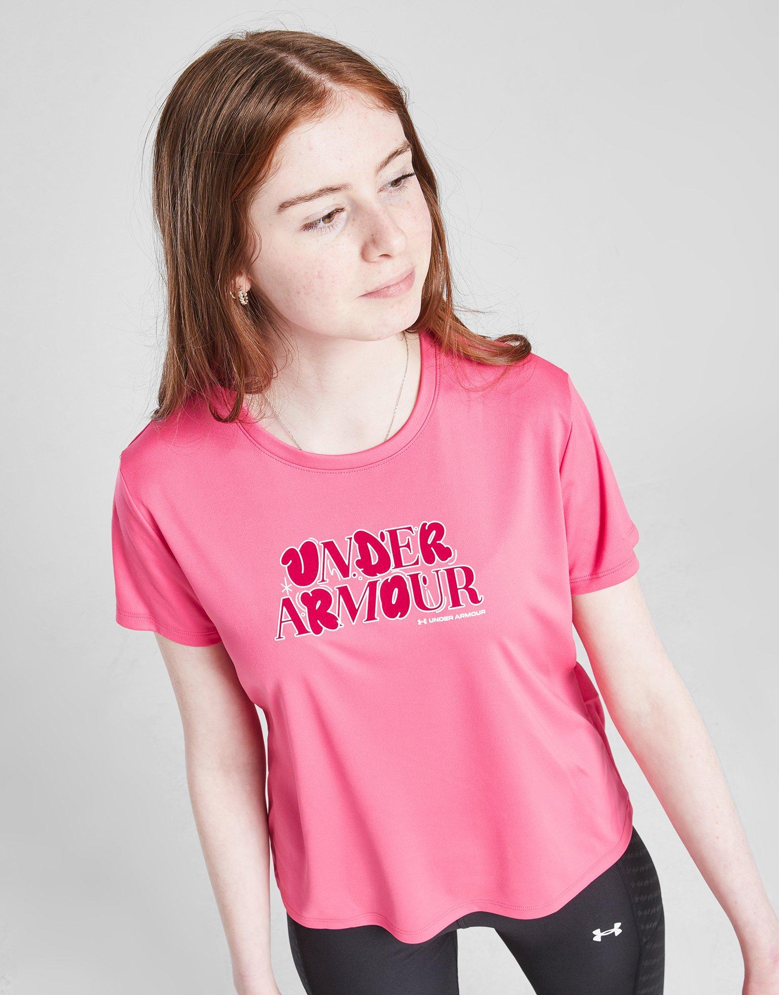 Under Armour Girls' Tech Wordmark T-Shirt Junior