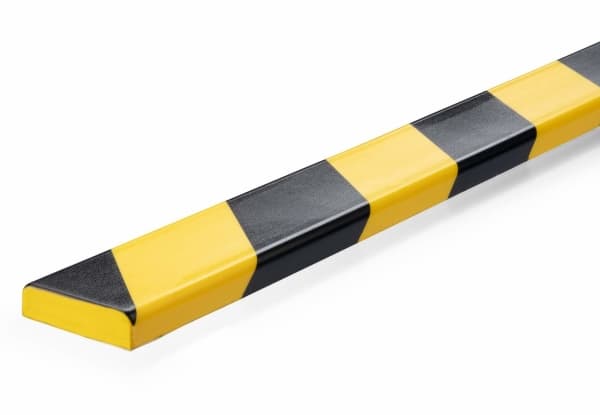 HOLDBAR overflatebeskyttelsesprofil S10 gul/svart selvklebende 1m