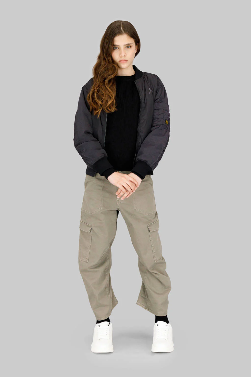G-STAR loose cargo broek grijsgroen