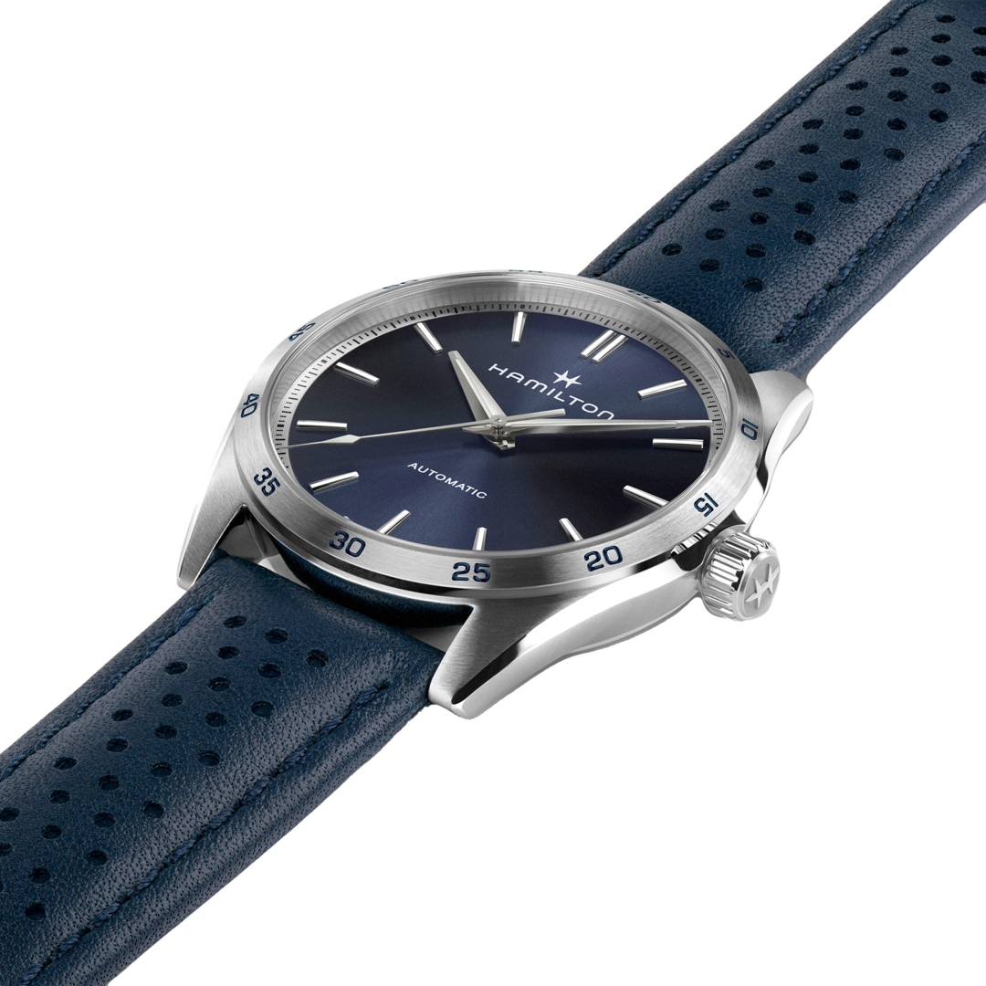 Hamilton Jazzmaster Performer Auto Blau 34mm