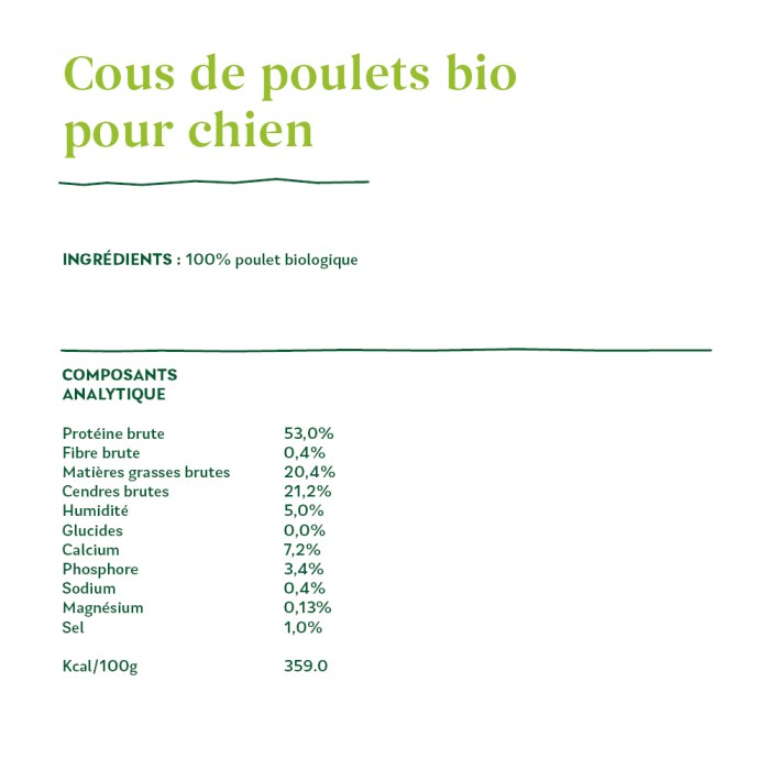 Yarrah cous de poulet bio pour chien