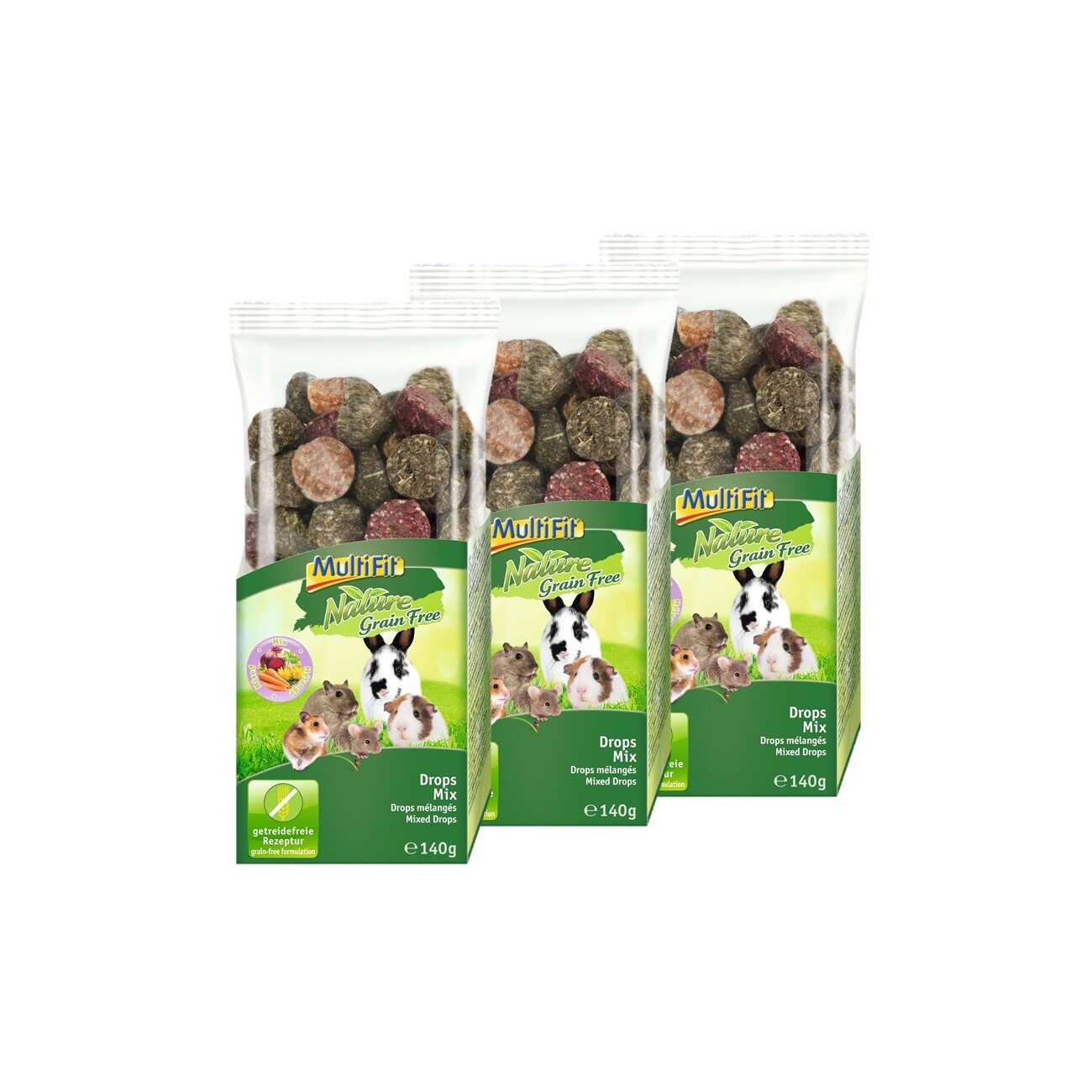 MultiFit Grain Free Drops 3x140g