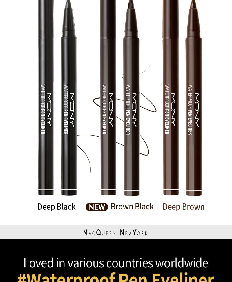 MACQUEEN - MQNY Waterproof Pen Eyeliner - 3 kleuren
