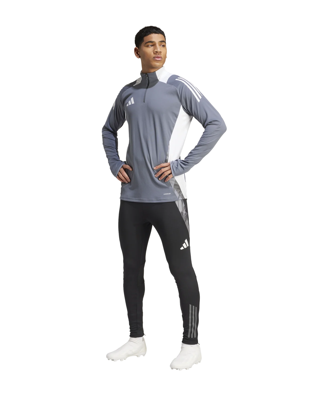 adidas Tiro 24 Competition Trainingstop Grau Weiss