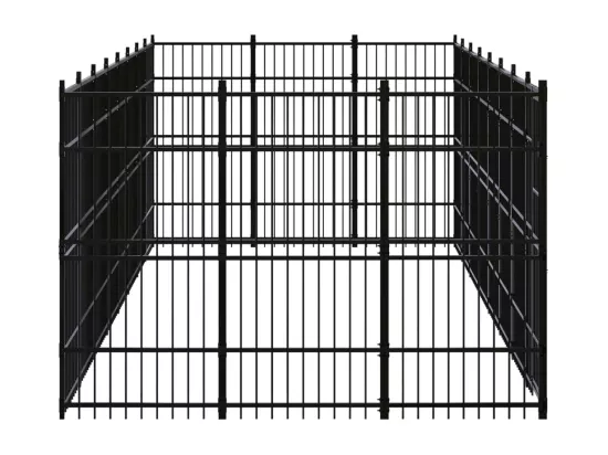 Chenil cage enclos pac noire 768 x 288 x 200 cm 02_0041815