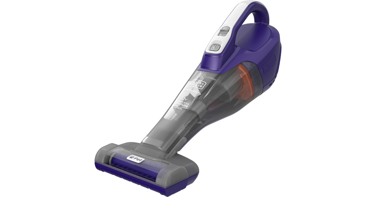 BLACK+DECKER18V 4IN1 PowerSeries Extreme PET steelstofzuiger + 12V PET Kruimeldief met dierenborstel Bundel  (Grijs/paars)