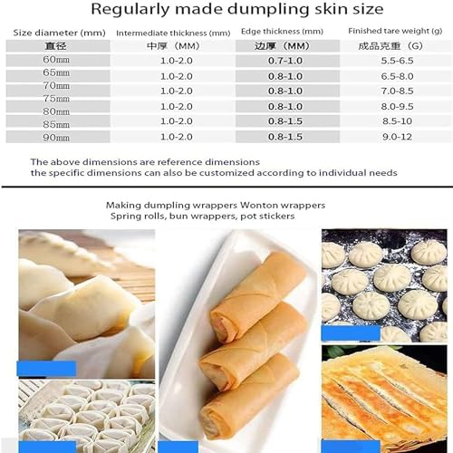 Machine à raviolis Automatique, Presse à raviolis électrique 140 W avec Moule d'emballage de raviolis, 60 pièces/Min, Moule Rond en Acier Inoxydable, Traitement de la pâte, laminoir pour Restaurants : Cuisine et Maison