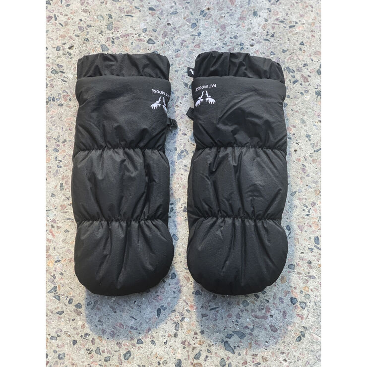 Fat Moose Geo Puffer Mittens Black