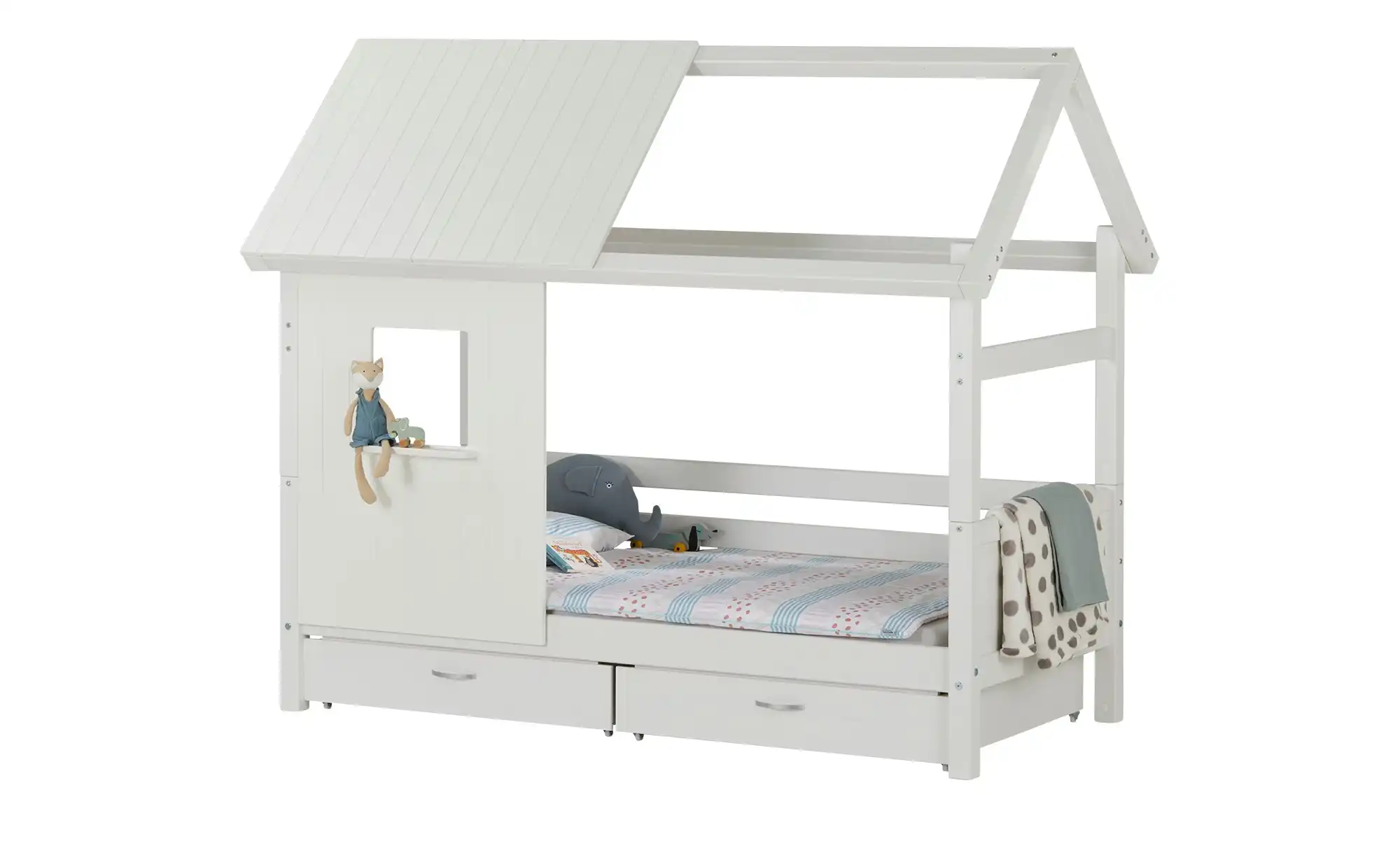 FLEXA Kojenbett mit Dachaufbau Hygge