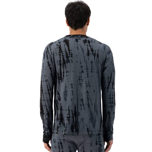 T-shirt thermique MONS ROYALE CASCADE MERINO FLEX 200 LS GARMENT DYED-GREY TIE DYE