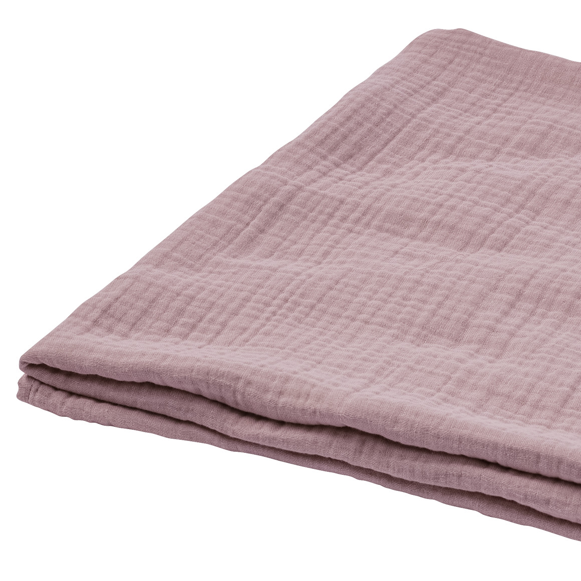Topolino Pure Collection Musselin-Decke in Unifarben rosa