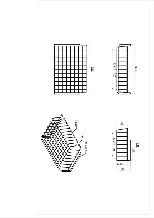 Panier de rangement filaire pour cuisine Datil GoodHome L. 40 cm x P. 27 cm métal
