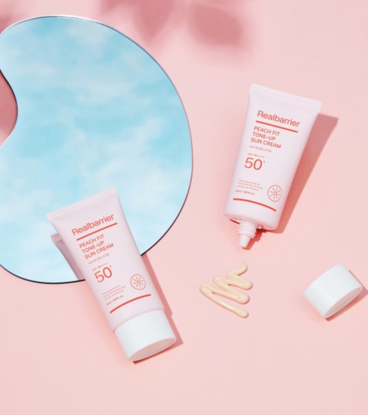 Real Barrier - Protetor Solar Peach Fit Tone-up SPF 50 PA++++