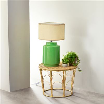 Grande lampe à poser pied en céramique