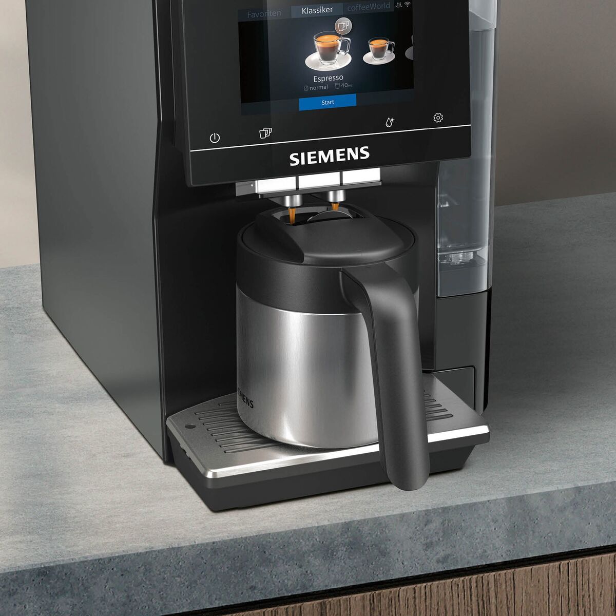 Isolert kaffekanne for espressomaskin