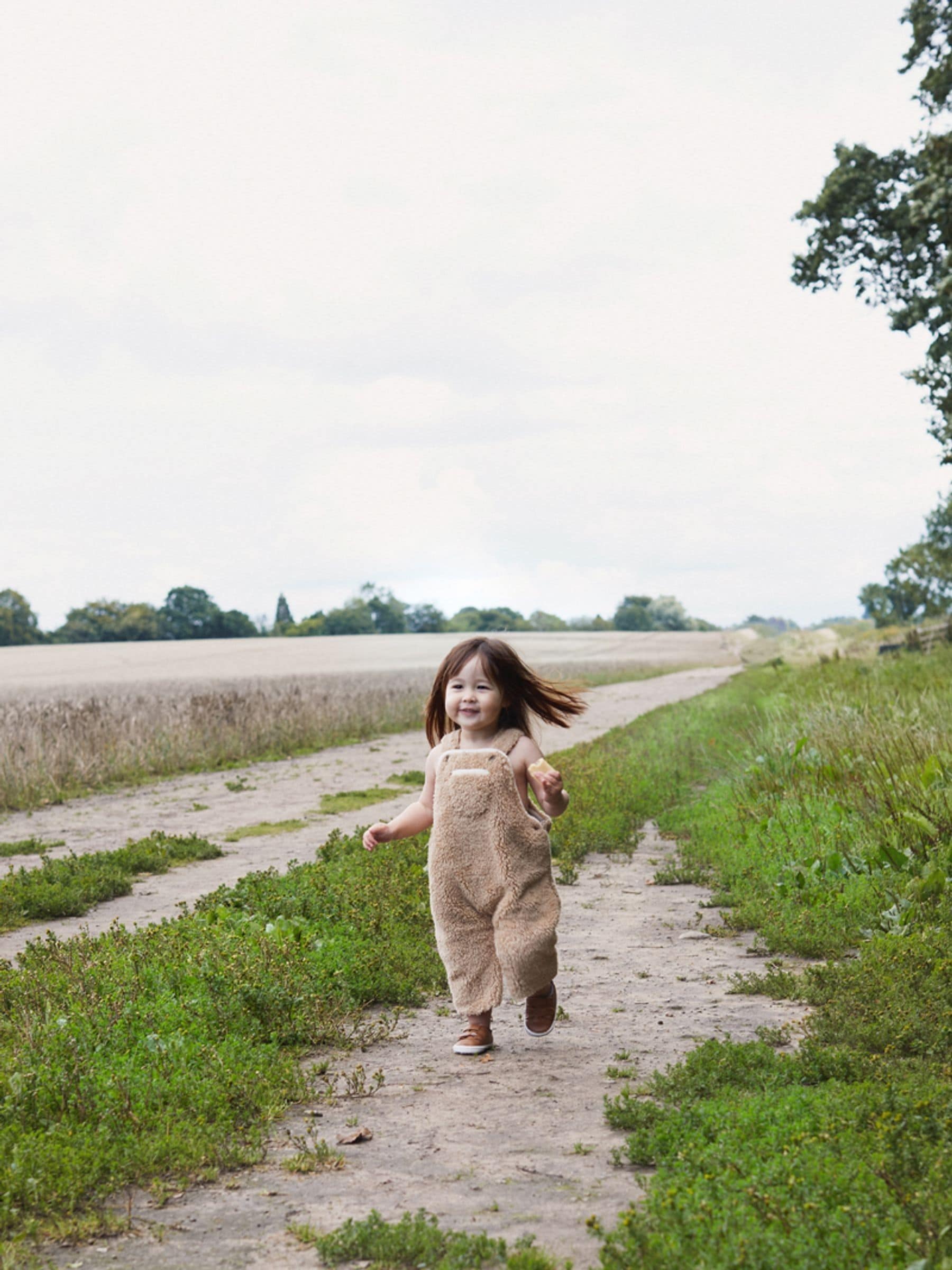 Natuurlijk - The Little Tailor Sherpa Fleece Cosy Baby Dungaree