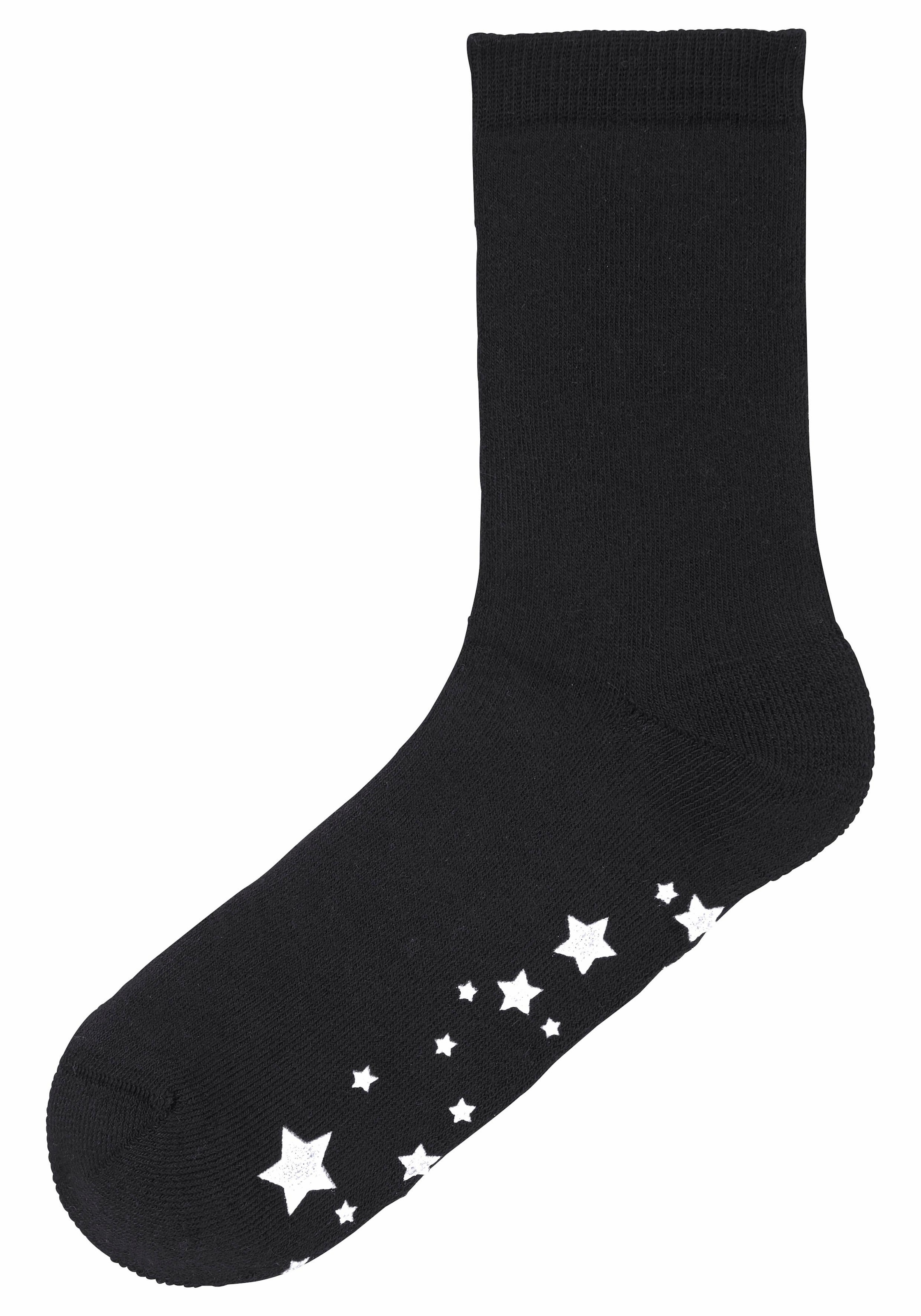 Lavana ABS-Socken Packung, 3 Stk. tlg. mit Antirutschsohle im Sterndesign