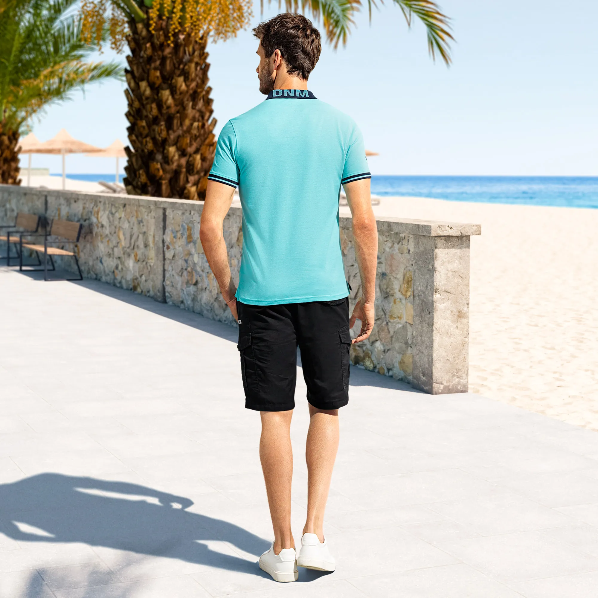 Herren-Bermudas mit Gürtel