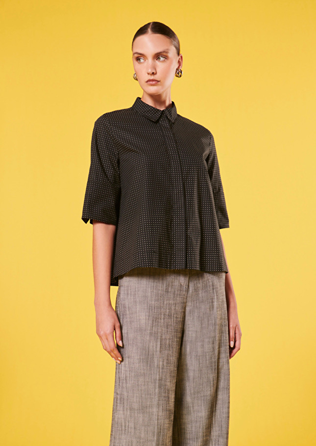 Chemise Camillenoire à pois