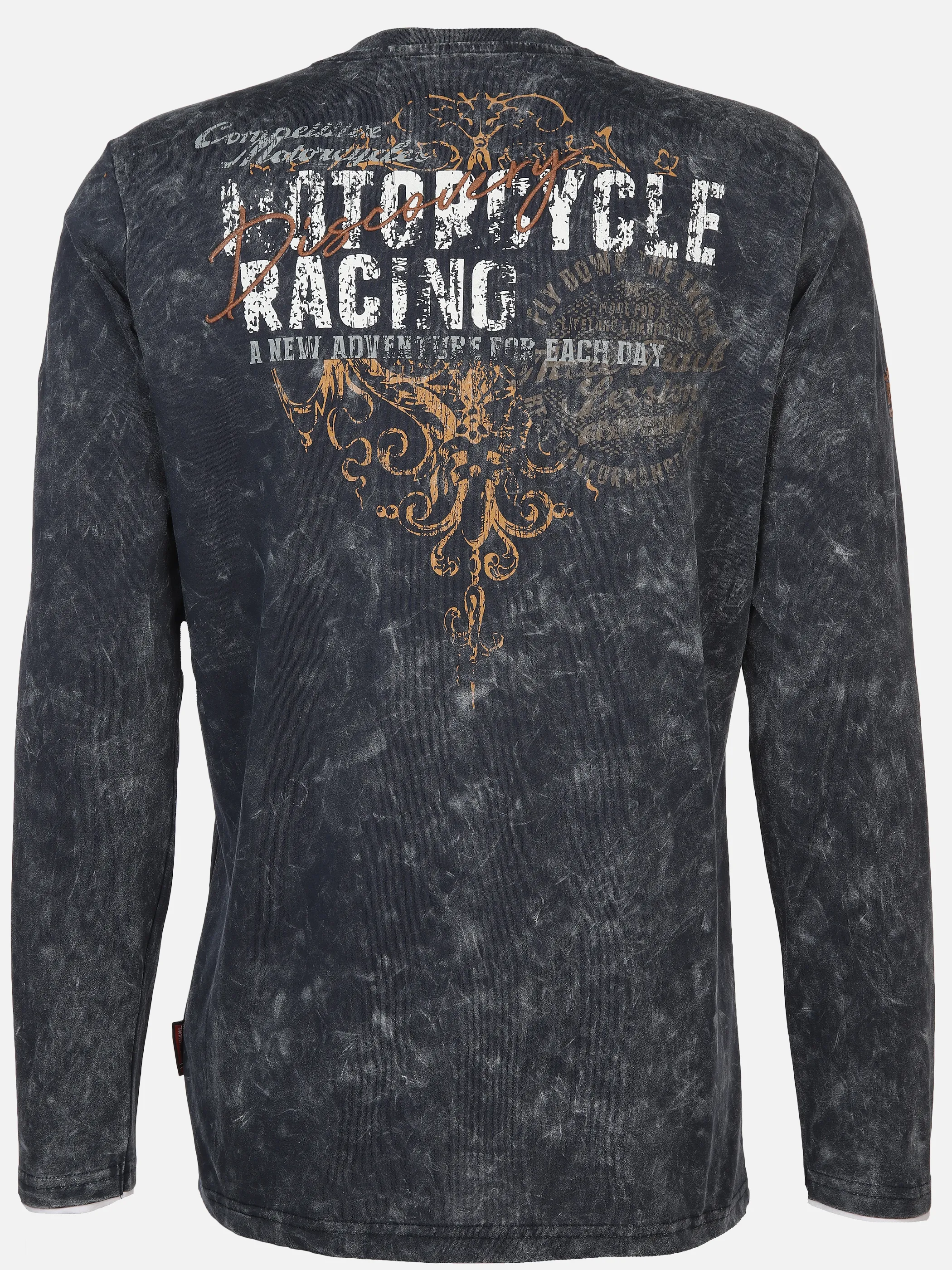 Herren Henley Shirt mit Print