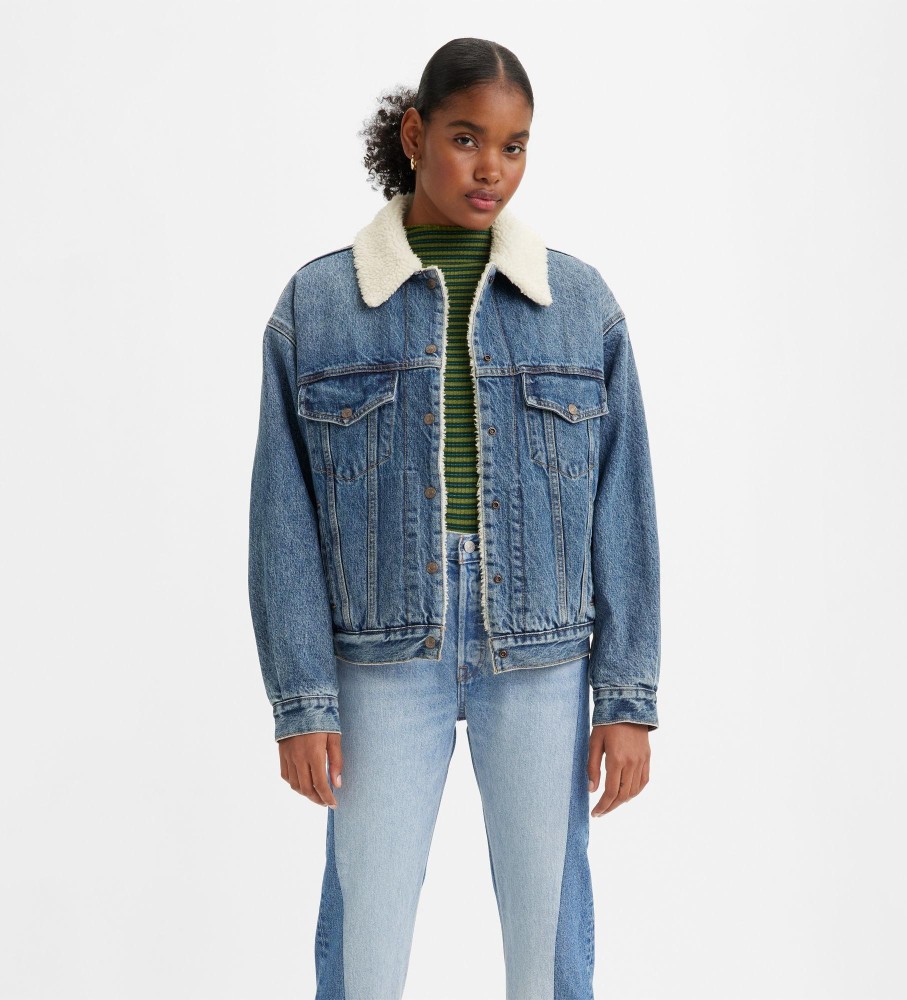 Levi's Cazadora Aos 90 Sherpa Trucker azul