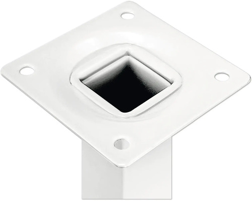 Tarrox tafelpoot, vierkant, 25 x 25 x 100 mm, wit
