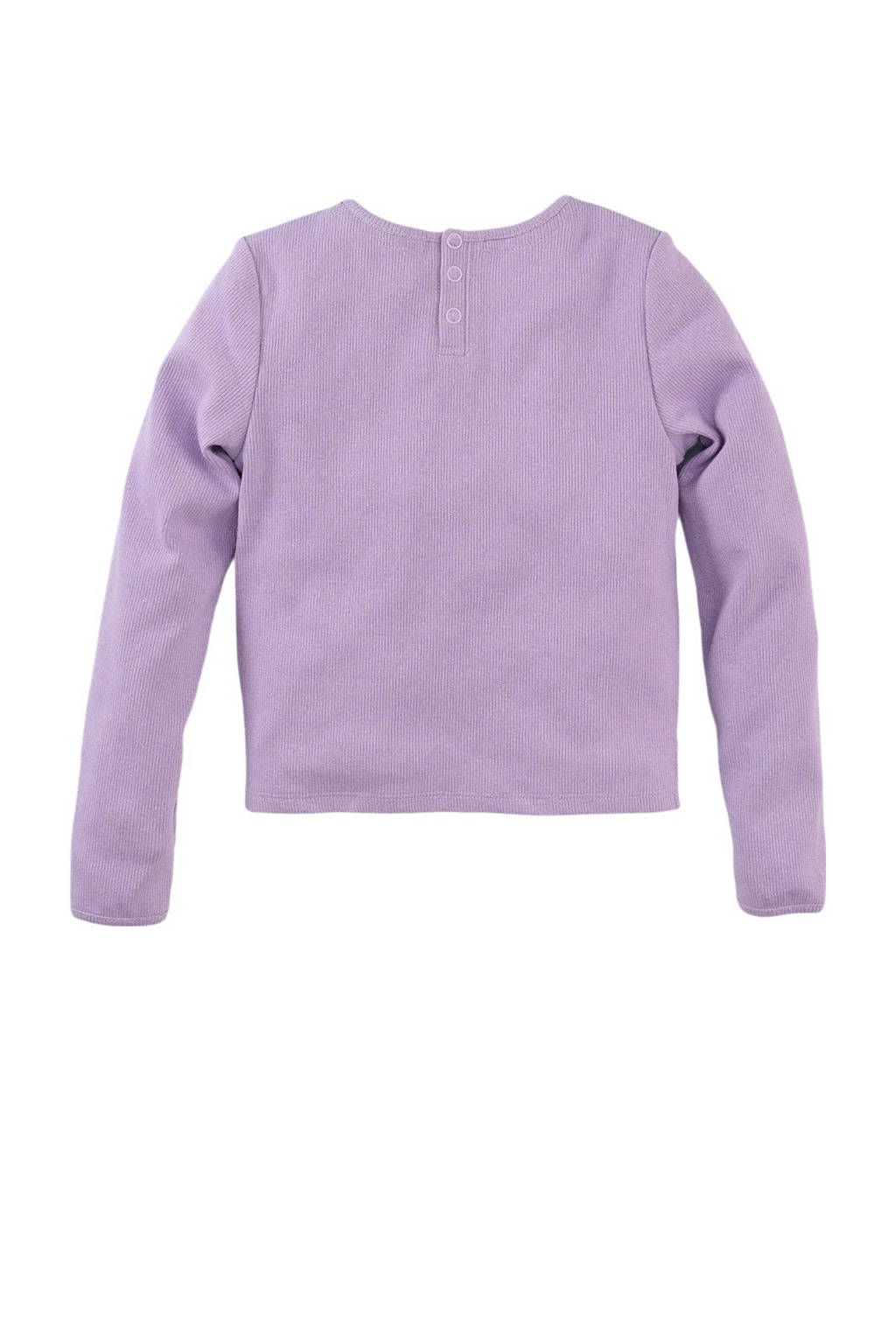Z8 longsleeve Lexi met knoopdetail lila