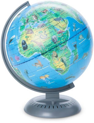 Fippla Globus Jordglobe Med Dyremotiv