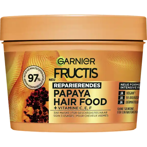Haarkur Papaya Hair Food 3in1 Maske Geschädigtes Haar