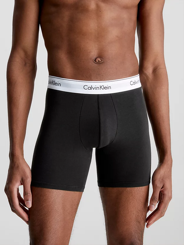 Pacote com 3 Cuecas Boxer Longas - Algodão Moderno