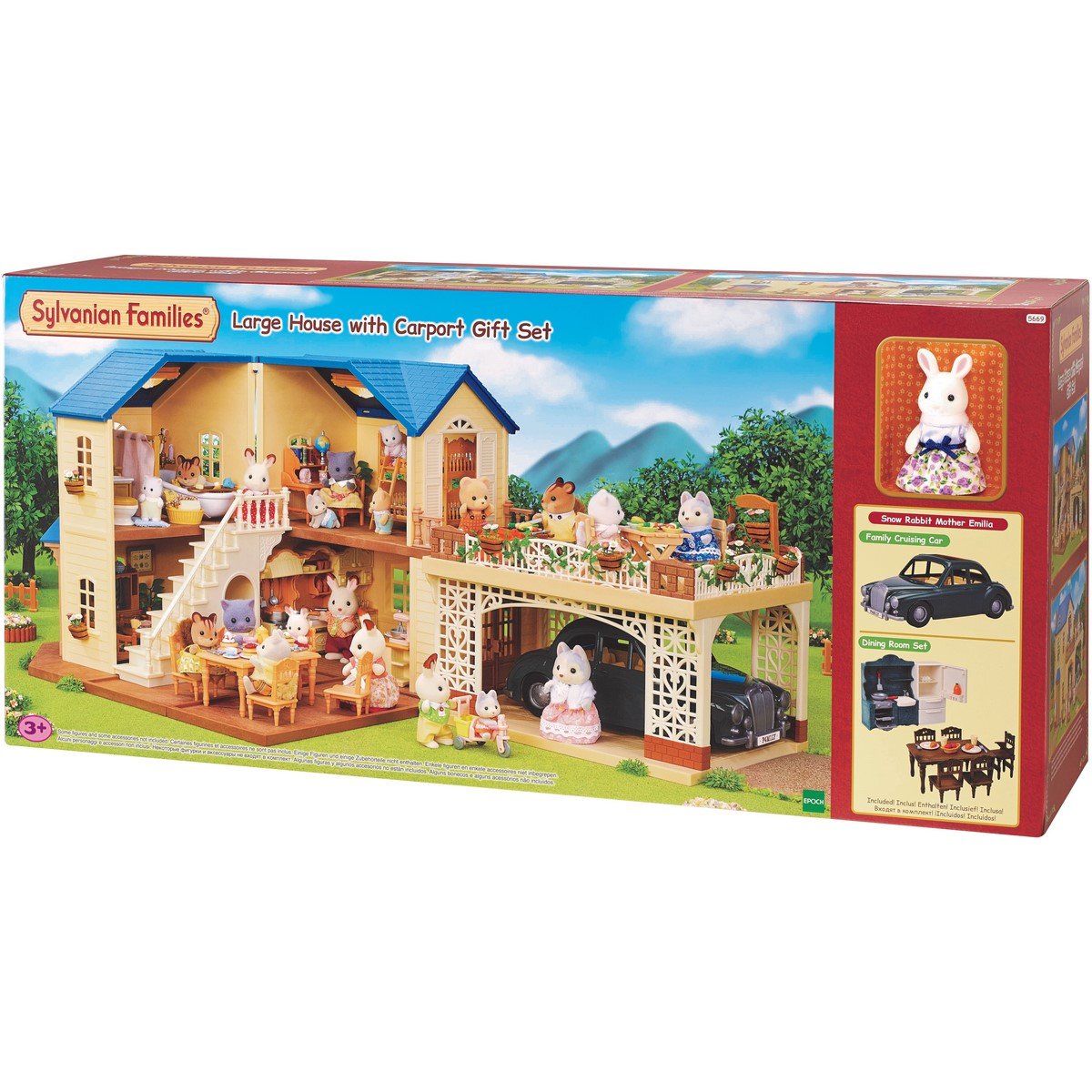 La grande maison et son abri voiture - Sylvanian Families 5669