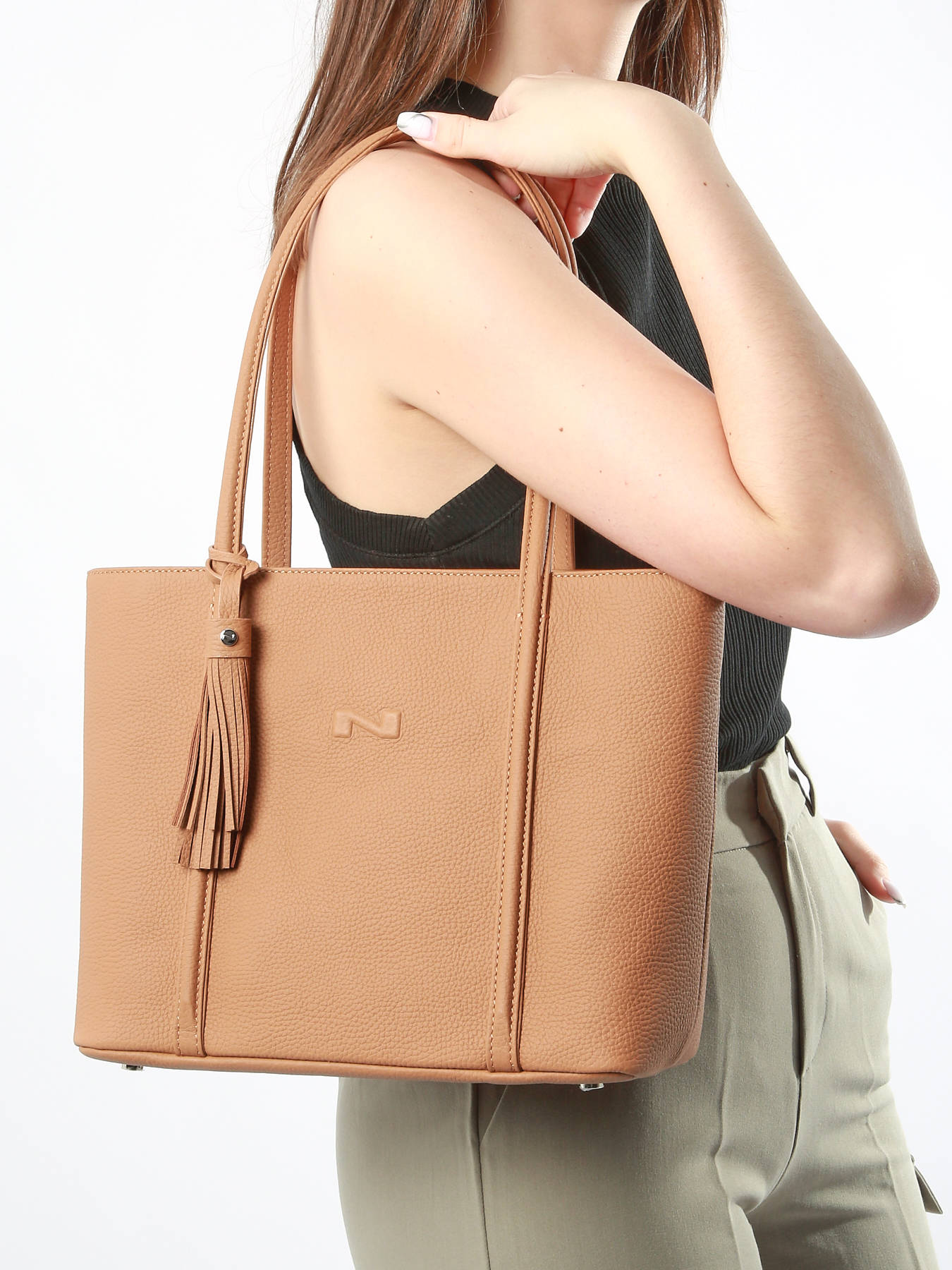 Sac shopping Small Cabas cuir NATHAN BAUME