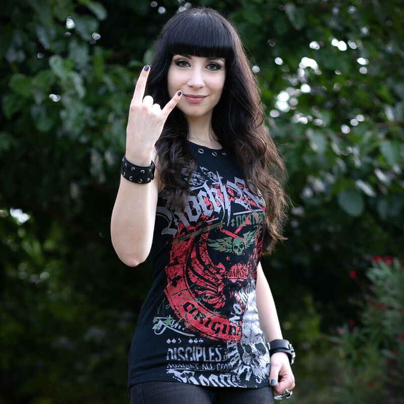 Haut Impriné Rock Rebel Avec Œillets | Rock Rebel by EMP Débardeur