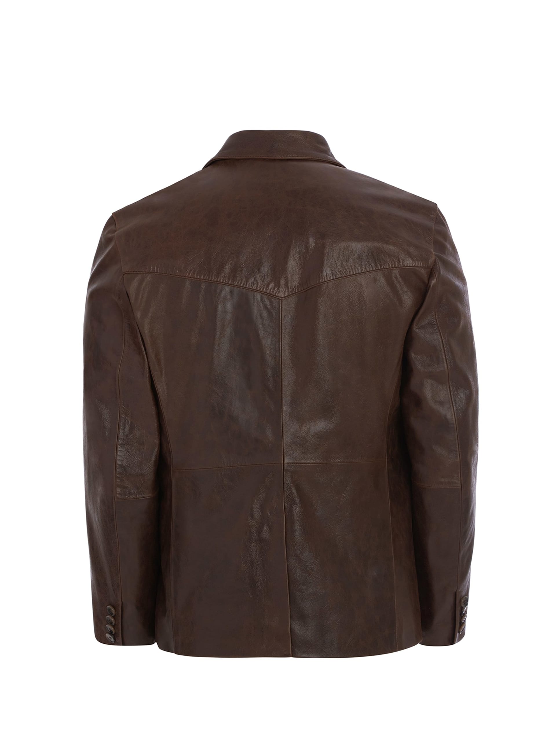 blazer de couro