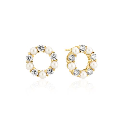 Sif Jakobs Jewellery Biella Perla Øreringe, Gold Plated