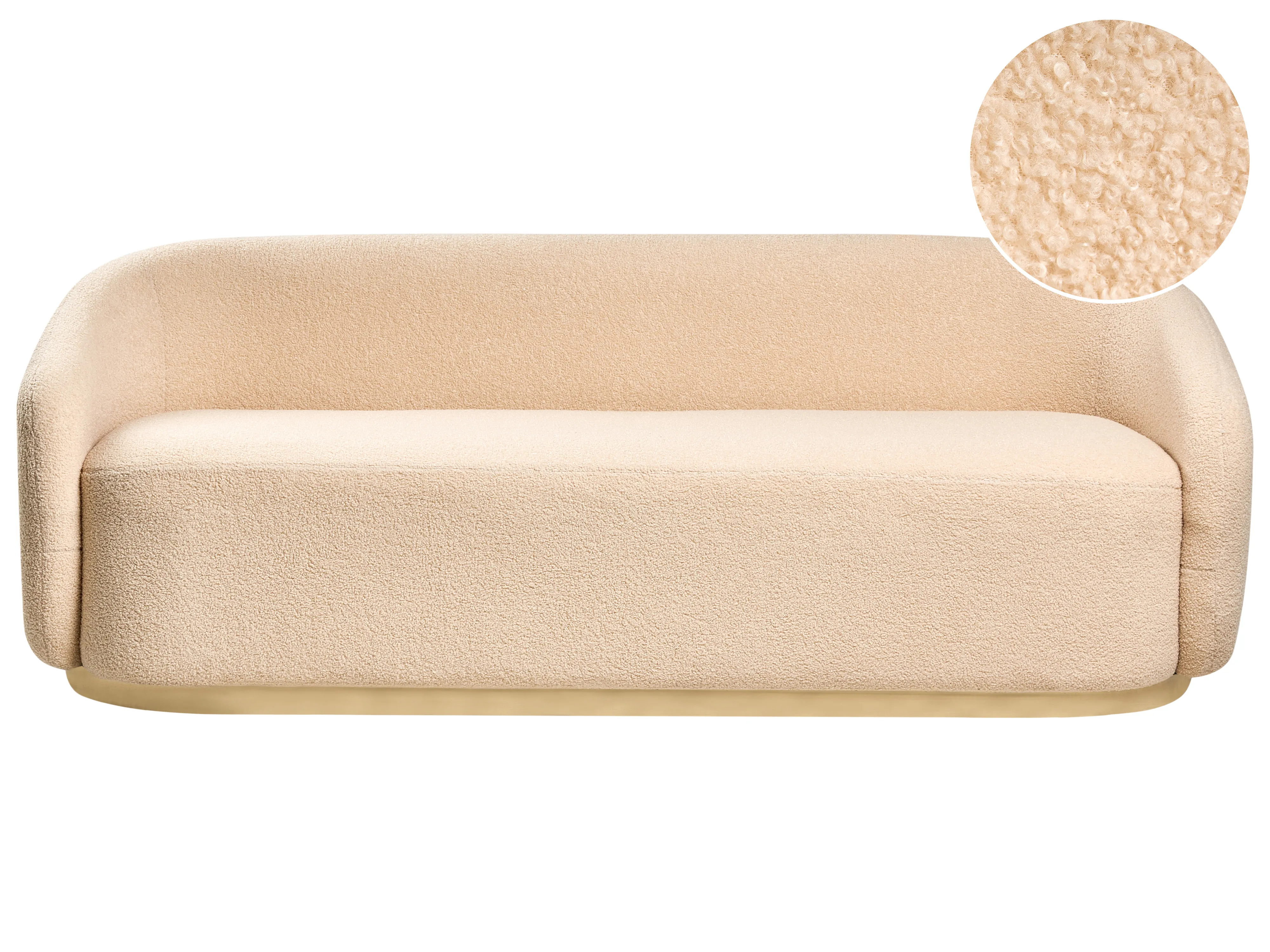 Bank 2-zits SIPO Bouclé Beige