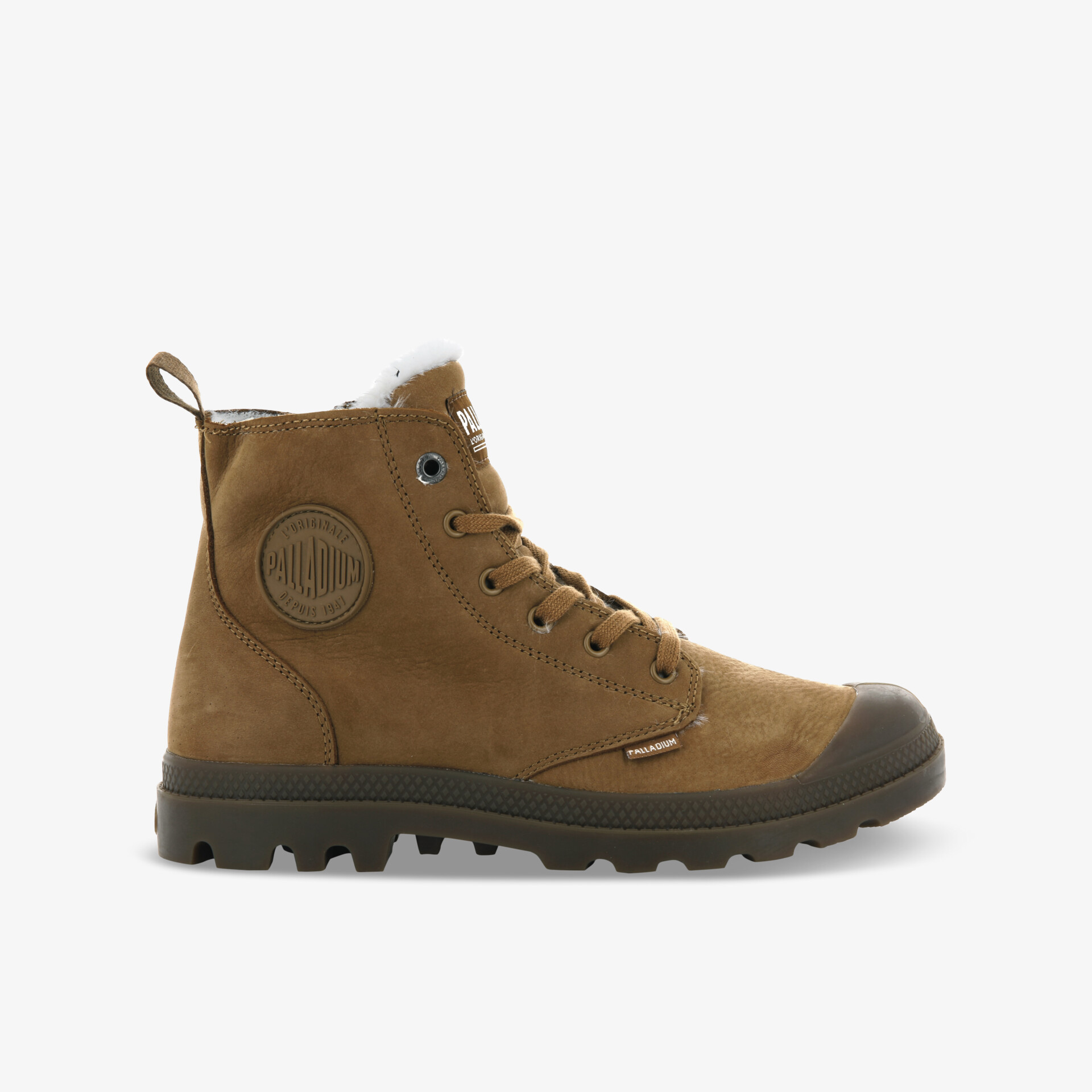 PALLADIUM PAMPA HI ZIP WL Herren Winterstiefel cognac