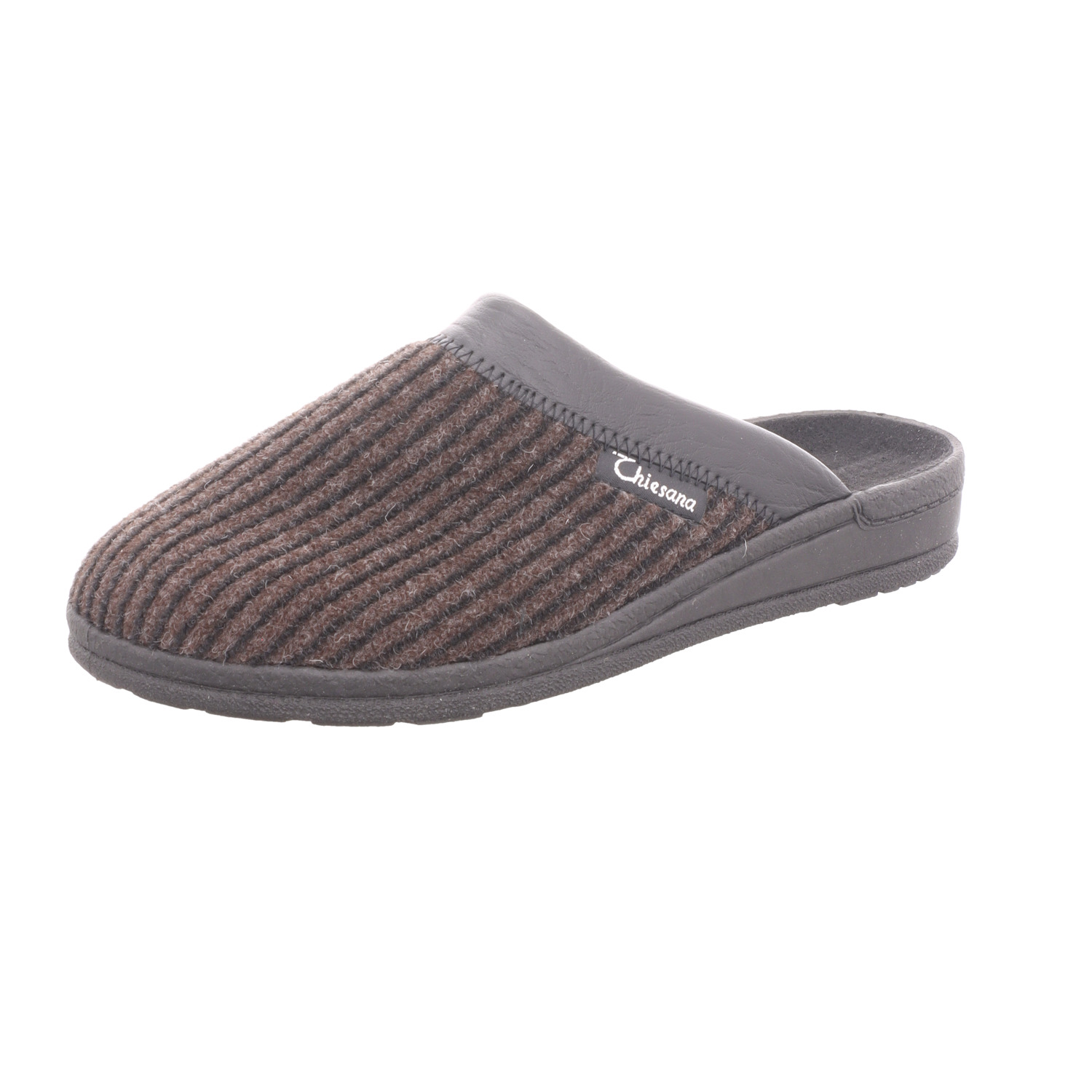 thiesana Herren-Pantoffel Braun-Schwarz