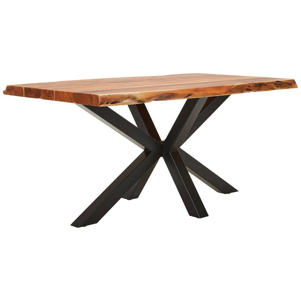 Landscape Esstisch Natur Schwarz Holz Metall Akazie massiv