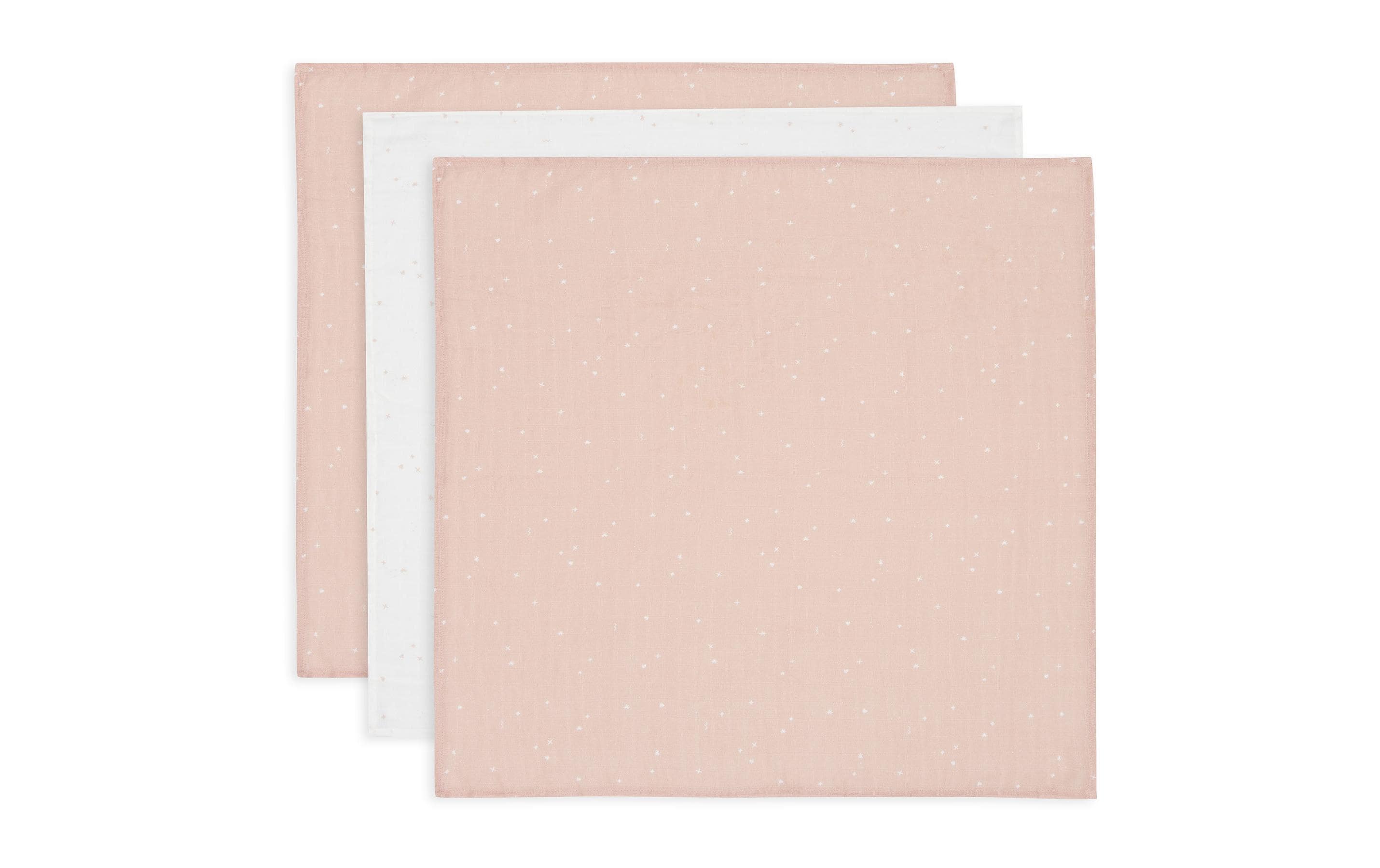 Mulltuch Nuscheli 3er Set Wild Rose 70 cm x 70 cmMultifunktionale Spucktücher